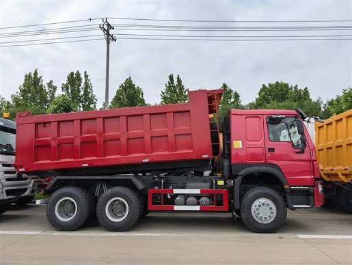 Dump trucks for hauling construction materials and earthworks.