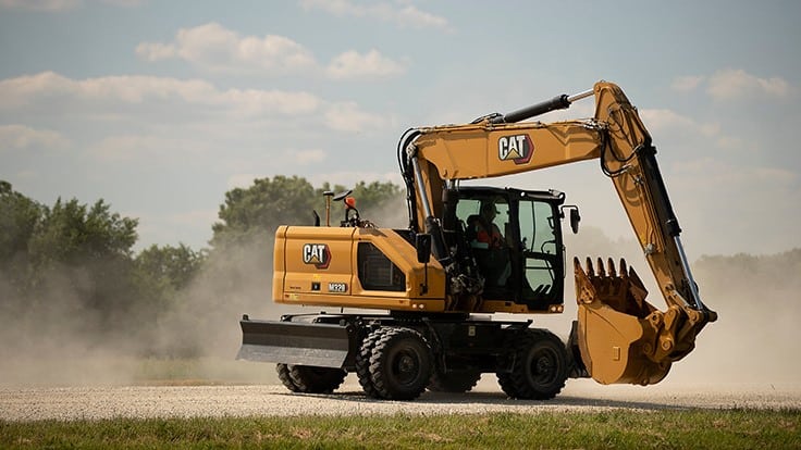 Excavators supporting infrastructure excavation and site development.