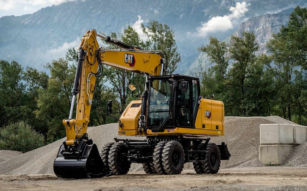 Excavators supporting infrastructure excavation and site development.