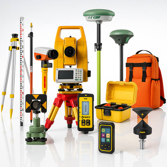 Surveying equipment for setting out and quality control.