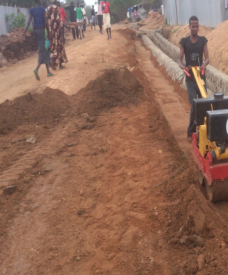 Gambella City Cobblestone Covered Internal Road Construction Project