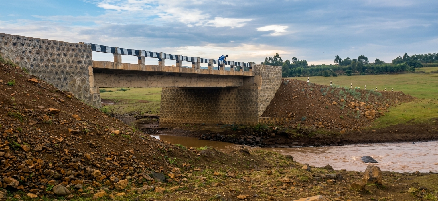 Kilti River Bridge - 25 m Clear Span Bridge Construction Project