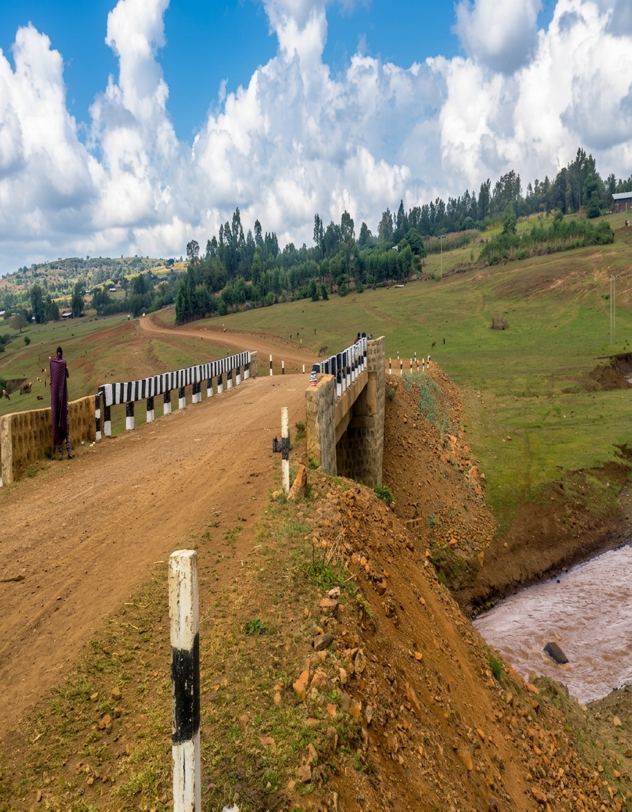 Kilti River Bridge - 25 m Clear Span Bridge Construction Project